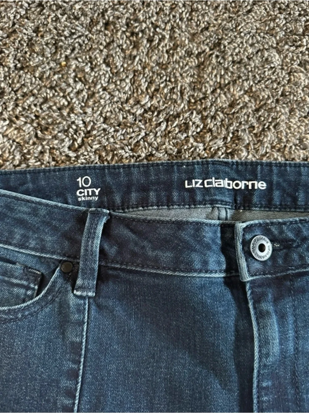 Liz Claiborne Women's Dark Wash Skinny Jeans